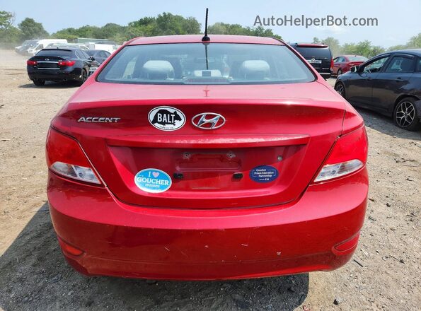 KMHCT4AE2HU345598 2017 HYUNDAI ACCENT Red Widok z tyłu