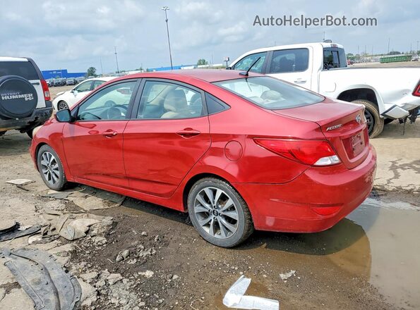 KMHCT4AE2HU373790 2017 HYUNDAI ACCENT Red Trasero izquierdo
