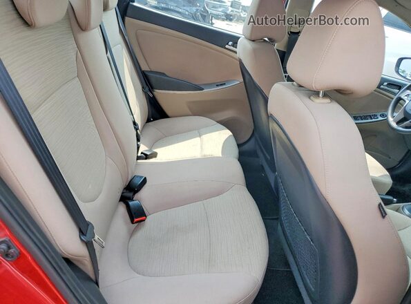 KMHCT4AE2HU373790 2017 HYUNDAI ACCENT Red Vista de los asientos traseros
