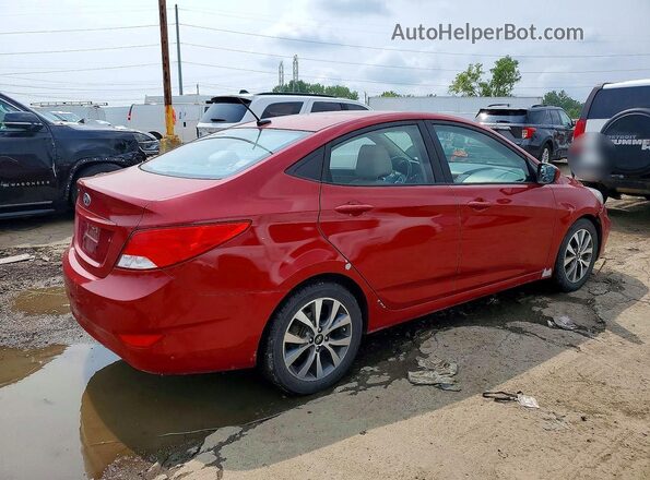 KMHCT4AE2HU373790 2017 HYUNDAI ACCENT Red Trasero derecho