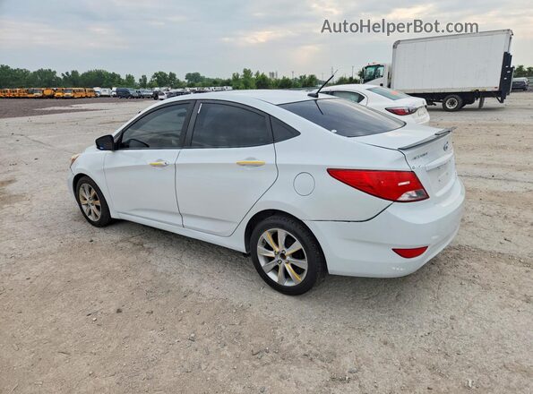 KMHCT4AE2HU379038 2017 HYUNDAI ACCENT White Задня ліва чверть