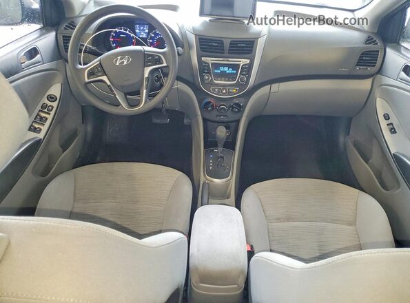 KMHCT4AE3GU025480 2016 HYUNDAI ACCENT Blue წინა პანელის ხედი
