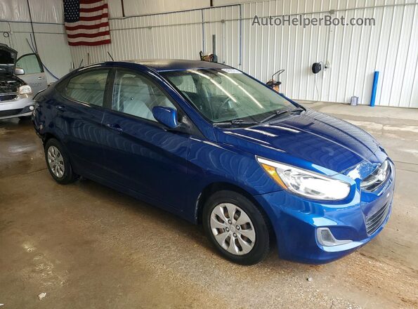 KMHCT4AE3GU025480 2016 HYUNDAI ACCENT Blue წინა მარჯვენა