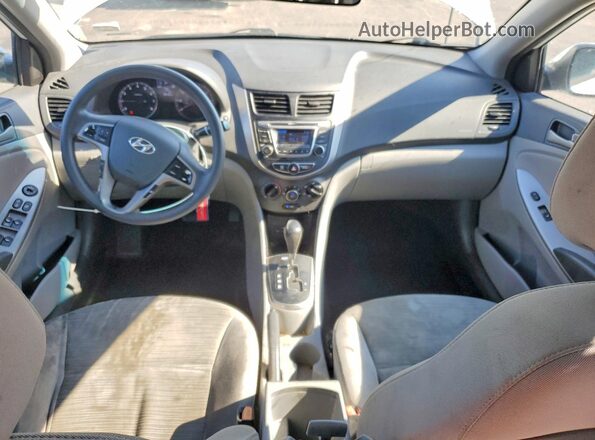 KMHCT4AE3GU045180 2016 HYUNDAI ACCENT White Вид панелі приладів