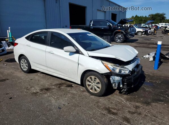 KMHCT4AE3GU045180 2016 HYUNDAI ACCENT White Передня права чверть