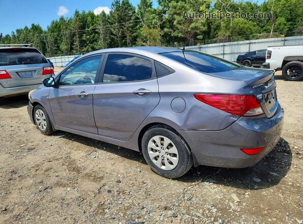 KMHCT4AE3GU049150 2016 HYUNDAI ACCENT Gray Trasero izquierdo