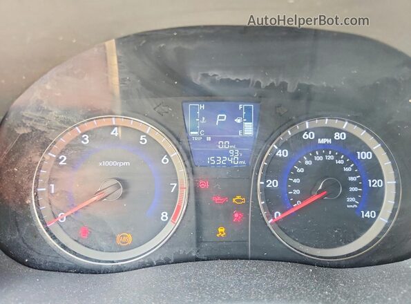 KMHCT4AE3GU049150 2016 HYUNDAI ACCENT Gray Vista del cuadro de instrumentos