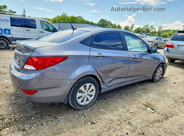 KMHCT4AE3GU049150 2016 HYUNDAI ACCENT Gray Trasero derecho