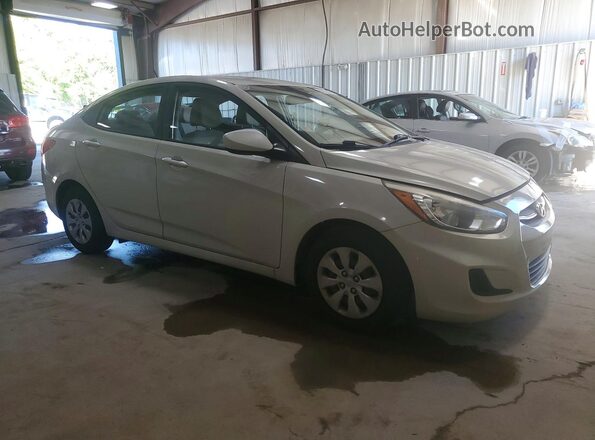 KMHCT4AE3GU060682 2016 HYUNDAI ACCENT Cream Передня права чверть