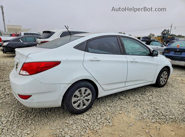 KMHCT4AE3GU105748 2016 HYUNDAI ACCENT Белый Задняя правая четверть
