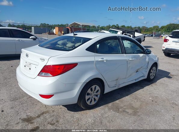 KMHCT4AE3GU139463 2016 HYUNDAI ACCENT Белый Задняя правая четверть