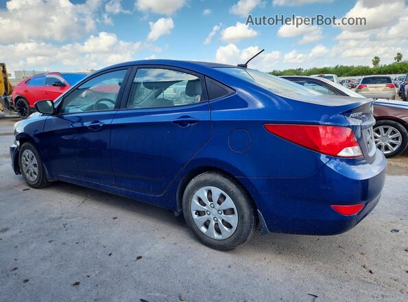 KMHCT4AE3GU153945 2016 HYUNDAI ACCENT Blue უკანა მარცხენა