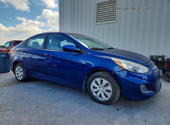 KMHCT4AE3GU153945 2016 HYUNDAI ACCENT Blue წინა მარჯვენა