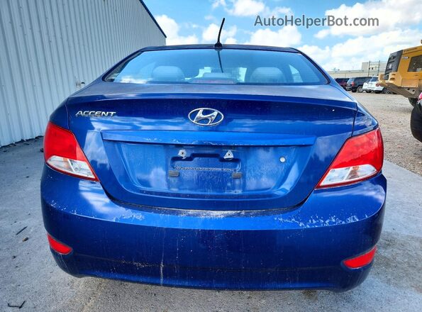 KMHCT4AE3GU153945 2016 HYUNDAI ACCENT Blue უკანა ხედი