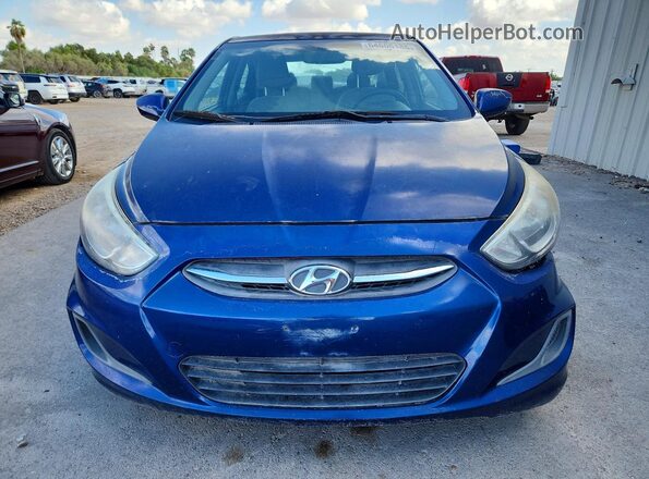 KMHCT4AE3GU153945 2016 HYUNDAI ACCENT Blue წინა ხედი