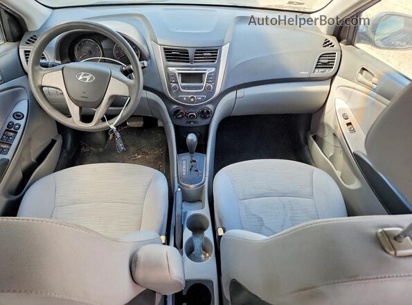 KMHCT4AE3GU153945 2016 HYUNDAI ACCENT Blue წინა პანელის ხედი