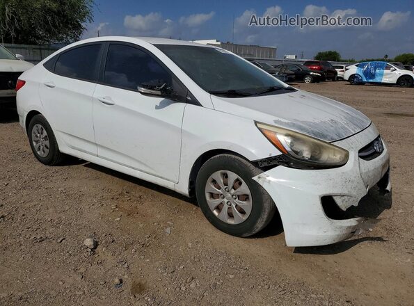 KMHCT4AE3GU970168 2016 HYUNDAI ACCENT White Przód prawy