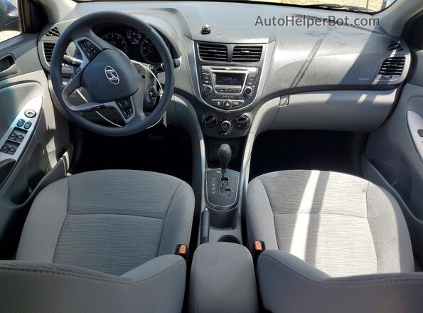 KMHCT4AE3GU975841 2016 HYUNDAI ACCENT Blue Вид панелі приладів