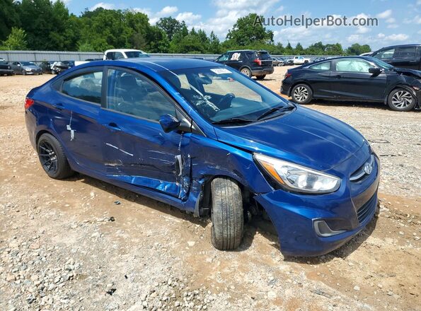 KMHCT4AE3GU975841 2016 HYUNDAI ACCENT Blue Передня права чверть
