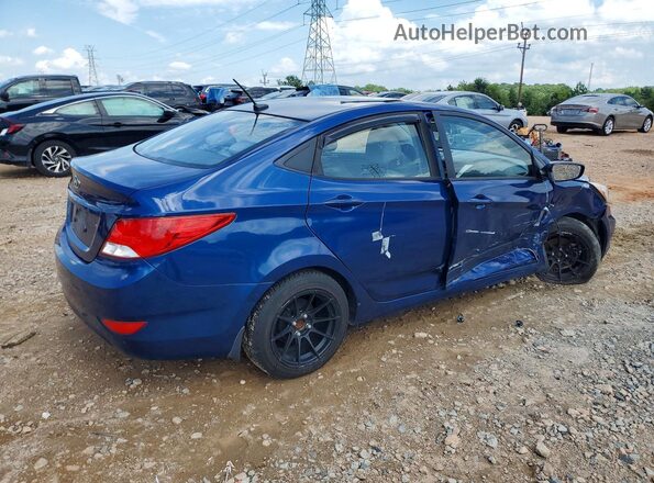 KMHCT4AE3GU975841 2016 HYUNDAI ACCENT Blue Задня права чверть