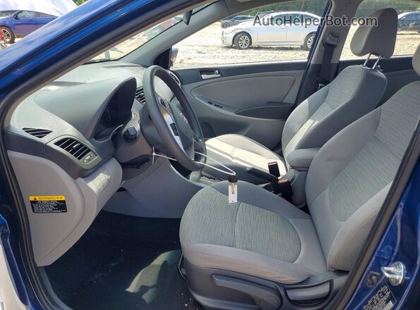 KMHCT4AE3GU975841 2016 HYUNDAI ACCENT Blue Вид салону спереду