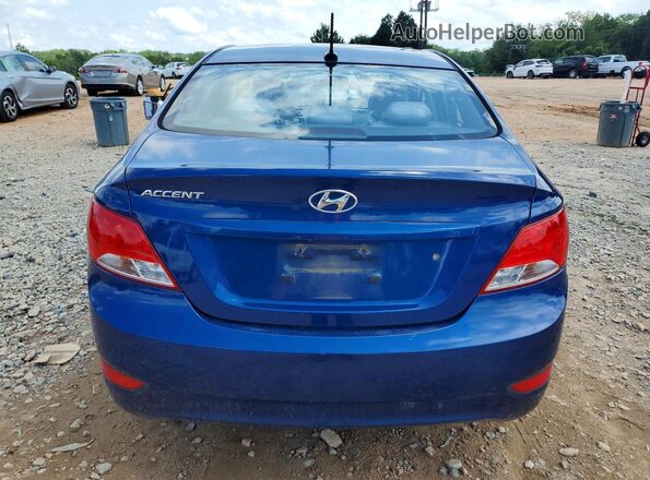 KMHCT4AE3GU975841 2016 HYUNDAI ACCENT Blue Вид ззаду