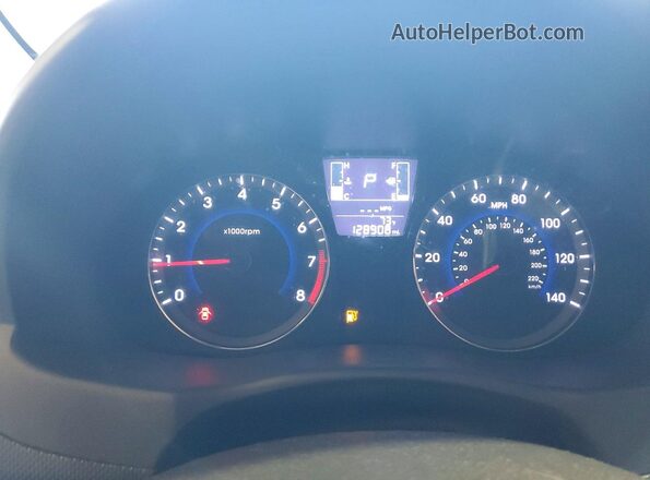 KMHCT4AE3GU997628 2016 HYUNDAI ACCENT Gray ხელსაწყოთა პანელის ხედი