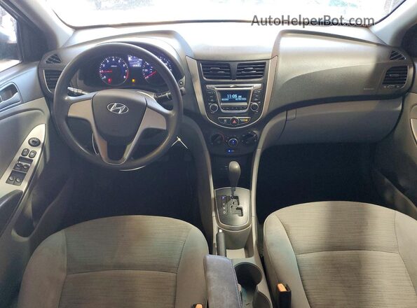 KMHCT4AE3GU997628 2016 HYUNDAI ACCENT Gray წინა პანელის ხედი