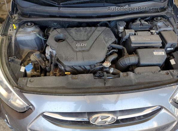 KMHCT4AE3GU997628 2016 HYUNDAI ACCENT Gray უკანა სალონის ხედი