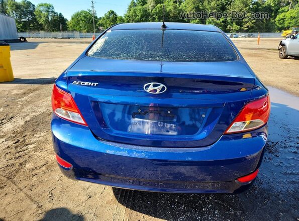 KMHCT4AE3HU224837 2017 HYUNDAI ACCENT Blue უკანა ხედი