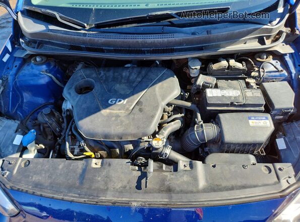 KMHCT4AE3HU224837 2017 HYUNDAI ACCENT Blue უკანა სალონის ხედი