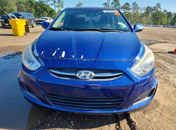 KMHCT4AE3HU224837 2017 HYUNDAI ACCENT Blue წინა ხედი