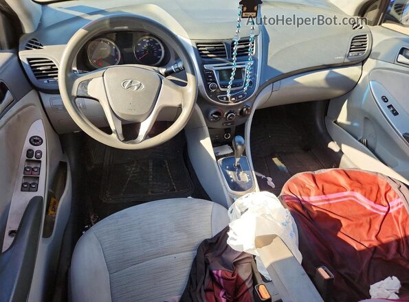 KMHCT4AE3HU224837 2017 HYUNDAI ACCENT Blue წინა პანელის ხედი