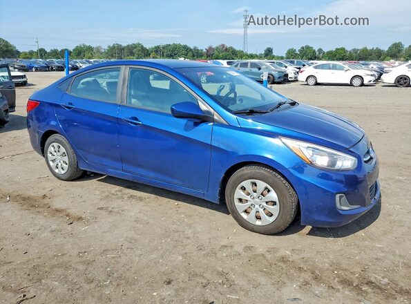 KMHCT4AE3HU255702 2017 HYUNDAI ACCENT Blue წინა მარჯვენა