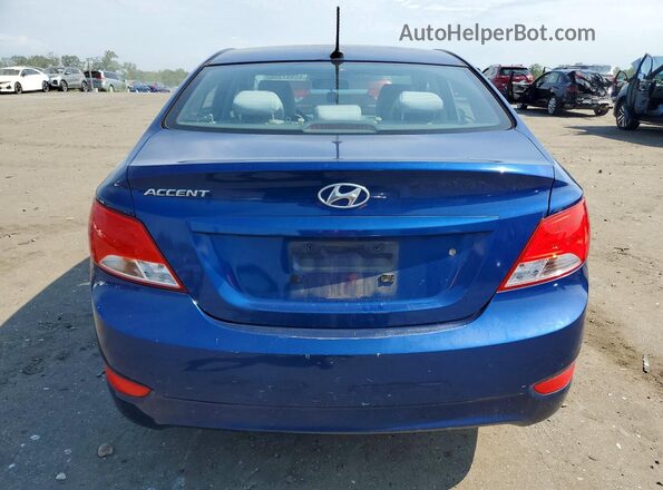 KMHCT4AE3HU255702 2017 HYUNDAI ACCENT Blue უკანა ხედი