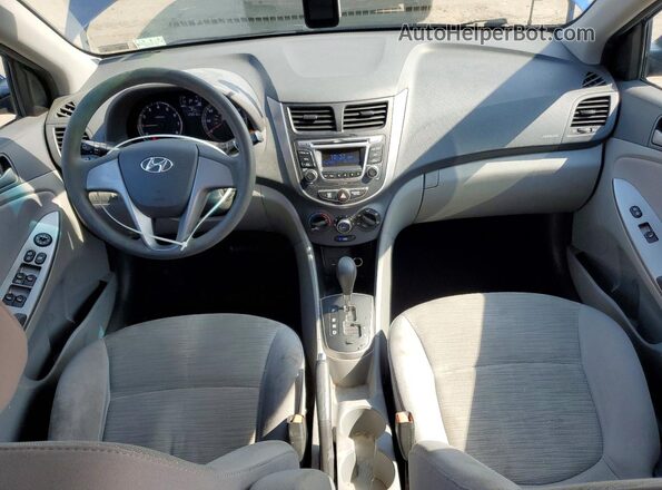 KMHCT4AE3HU255702 2017 HYUNDAI ACCENT Blue წინა პანელის ხედი