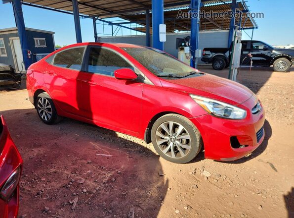 KMHCT4AE3HU349577 2017 HYUNDAI ACCENT Red Вид салону спереду