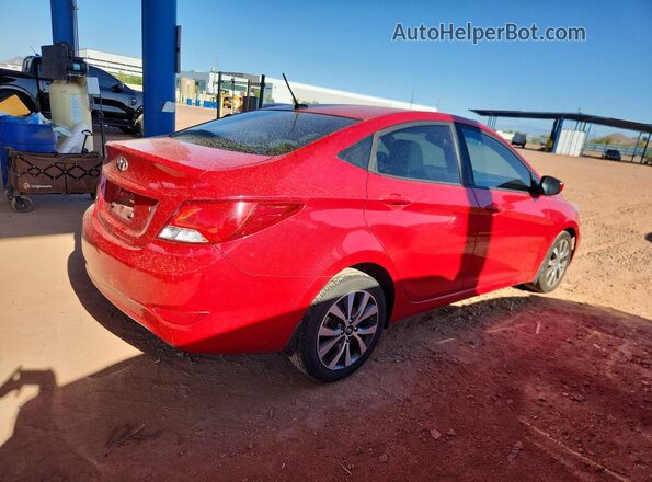 KMHCT4AE3HU349577 2017 HYUNDAI ACCENT Red Вид спереду