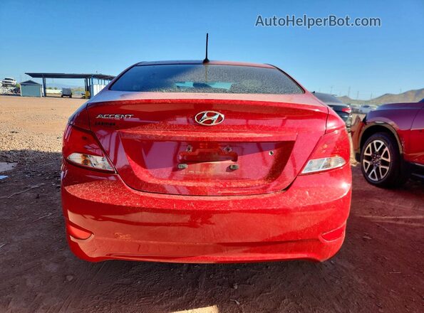 KMHCT4AE3HU349577 2017 HYUNDAI ACCENT Red Вид задньої частини салону