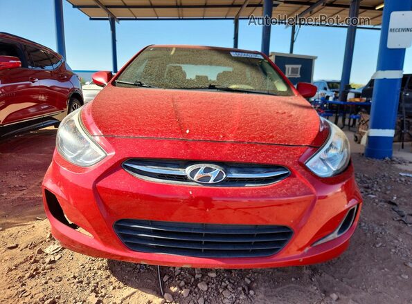 KMHCT4AE3HU349577 2017 HYUNDAI ACCENT Red Вид щитка приладів