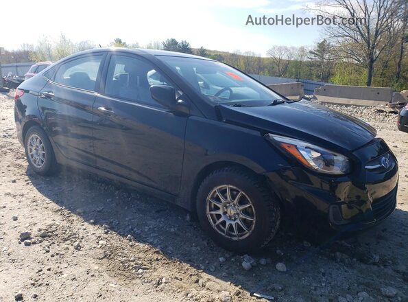 KMHCT4AE3HU375242 2017 HYUNDAI ACCENT Black წინა მარჯვენა