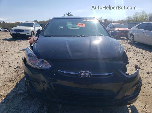 KMHCT4AE3HU375242 2017 HYUNDAI ACCENT Black წინა ხედი