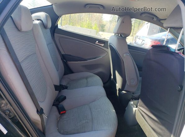 KMHCT4AE3HU375242 2017 HYUNDAI ACCENT Black უკანა სავარძლების ხედი
