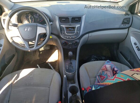 KMHCT4AE3HU375242 2017 HYUNDAI ACCENT Black წინა პანელის ხედი