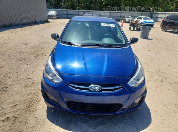 KMHCT4AE4GU010499 2016 HYUNDAI ACCENT Blue Вид спереду