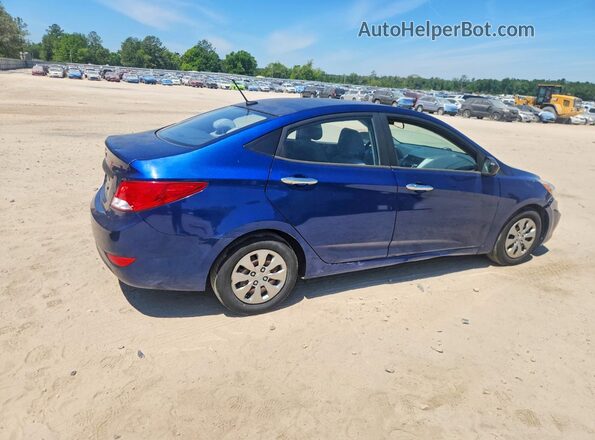 KMHCT4AE4GU010499 2016 HYUNDAI ACCENT Blue Задня права чверть