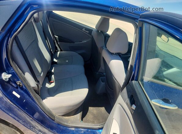 KMHCT4AE4GU010499 2016 HYUNDAI ACCENT Blue Вид задніх сидінь