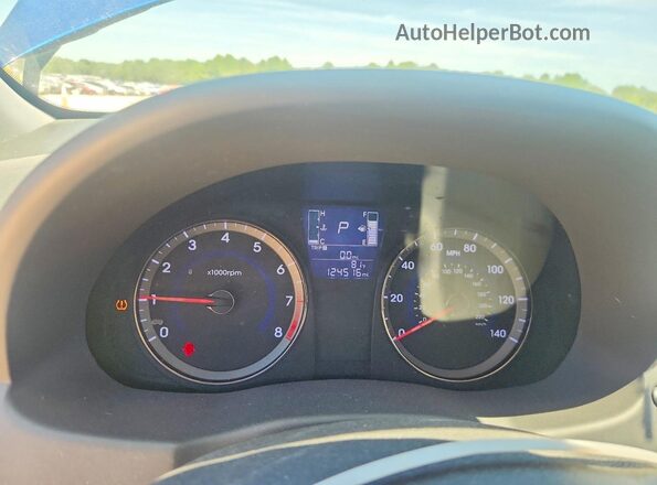 KMHCT4AE4GU010499 2016 HYUNDAI ACCENT Blue Вид щитка приладів