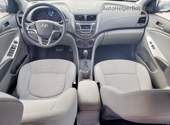 KMHCT4AE4GU018067 2016 HYUNDAI ACCENT Синий Вид панели приборов