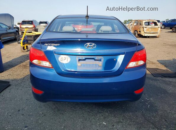 KMHCT4AE4GU018067 2016 HYUNDAI ACCENT Синий Вид сзади